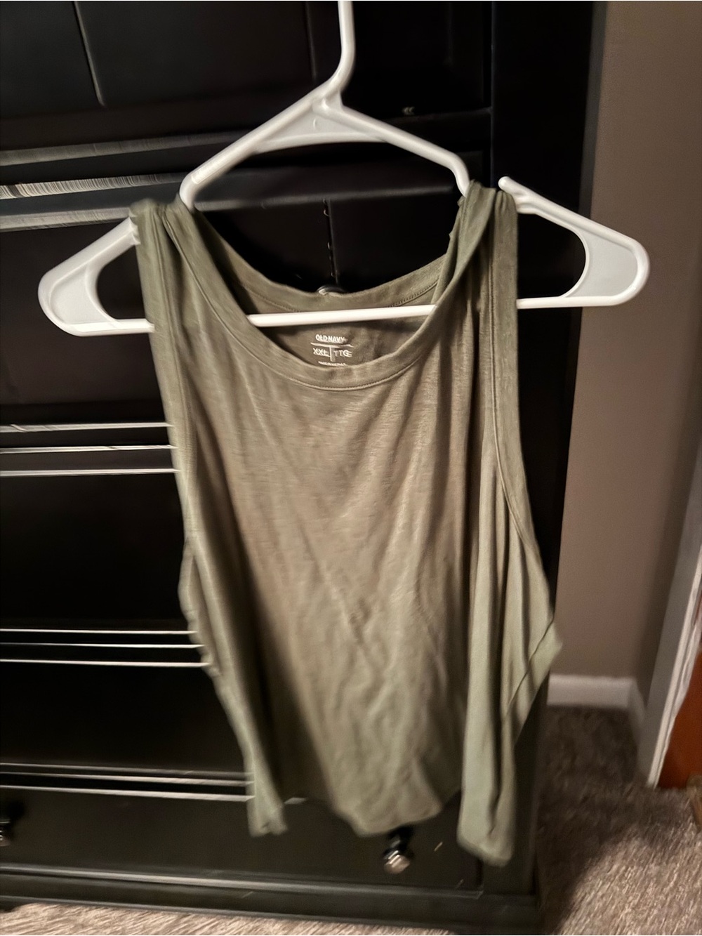 Old Navy Olive Green Scoop Tank Top for Women